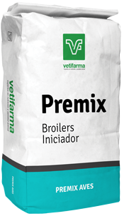 Bolsa generica premix aves broilers iniciador sitio